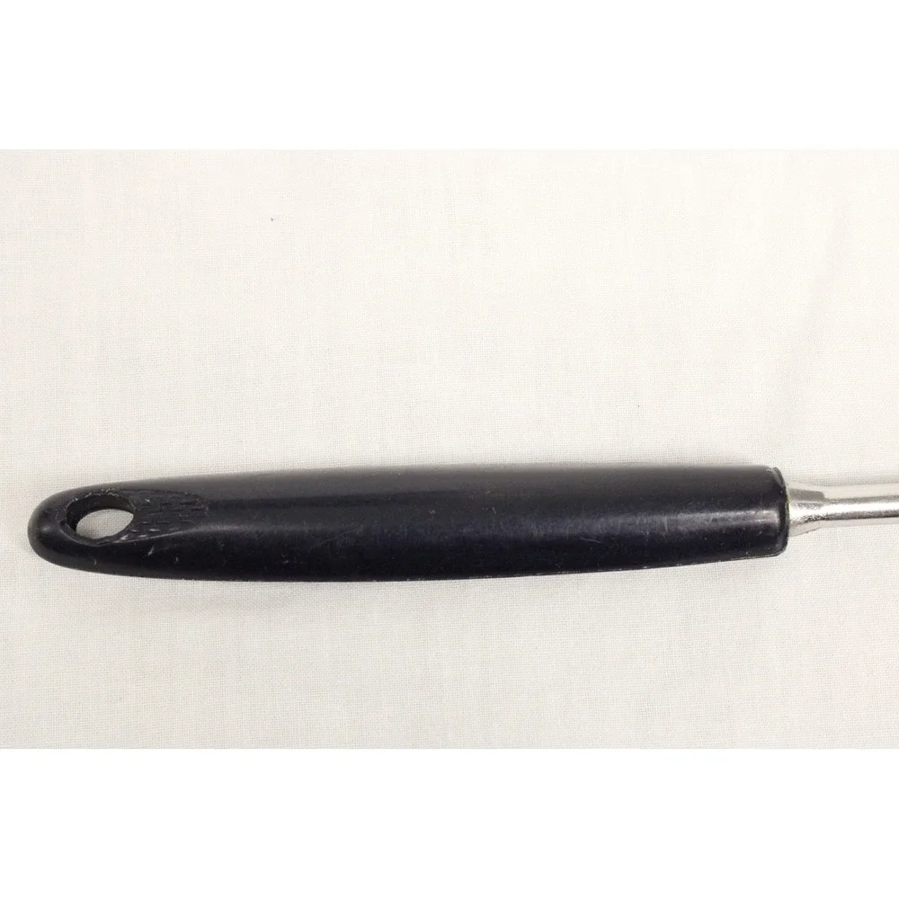 EKCO Meat Carving Fork Vintage USA Black Handle Chromium Plated Retro Kitchen